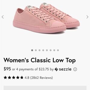 Pink Nothing New Classic Sneakers‎ Size 9W